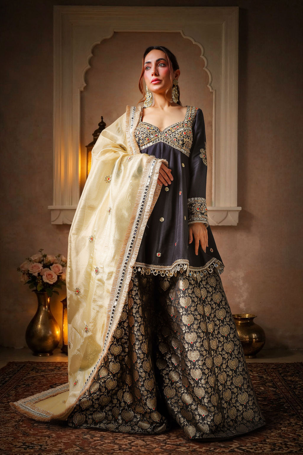 Noor-e-shab Sharara Set