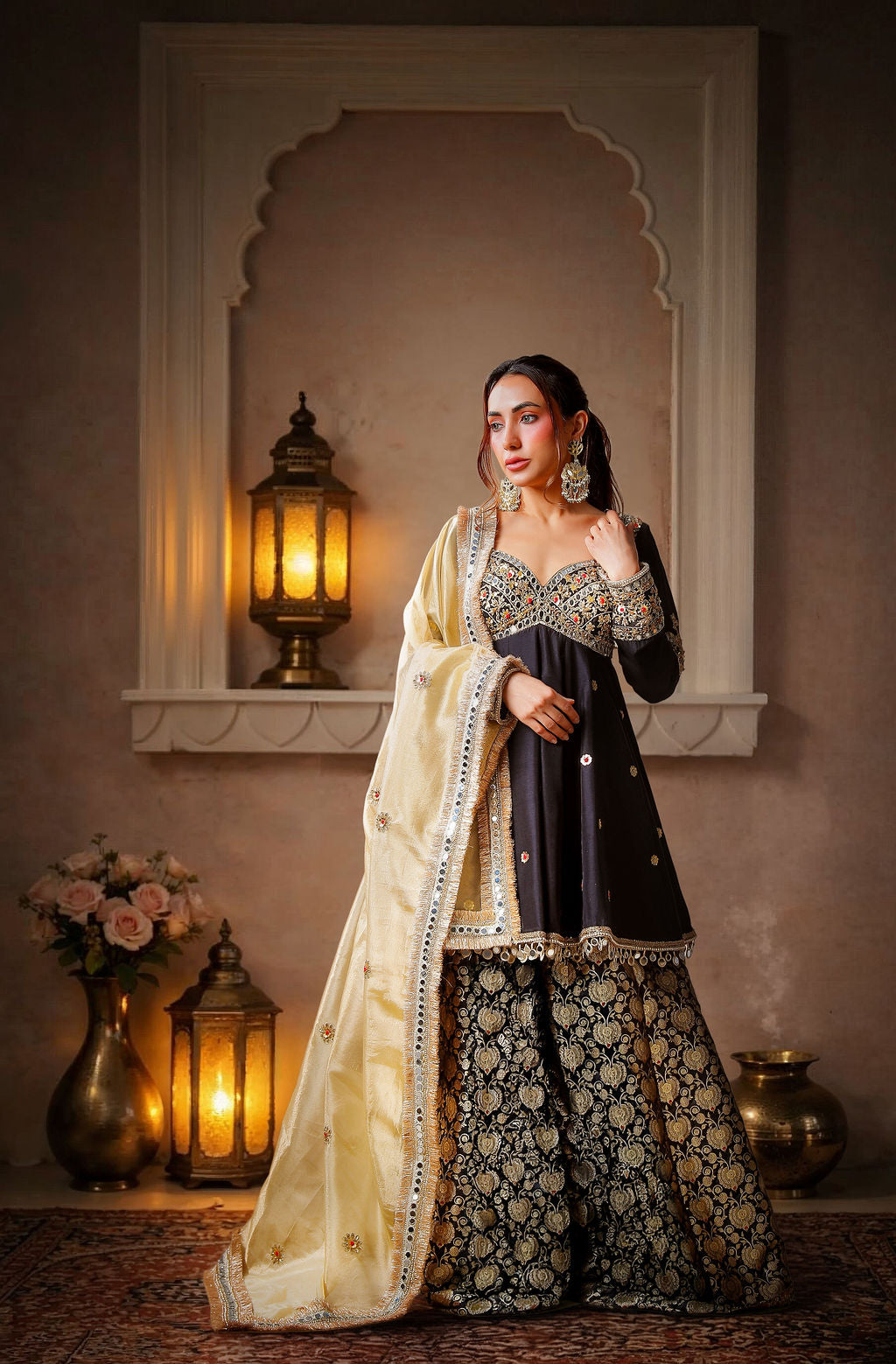 Noor-e-shab Sharara Set