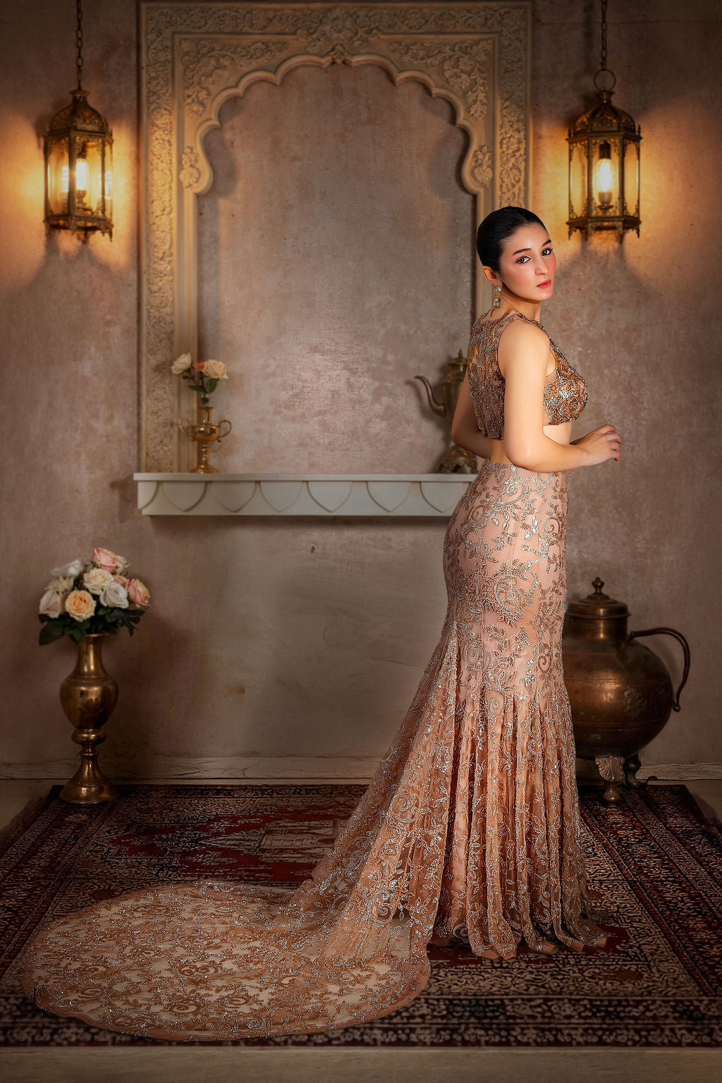 Golden Siren Lehenga