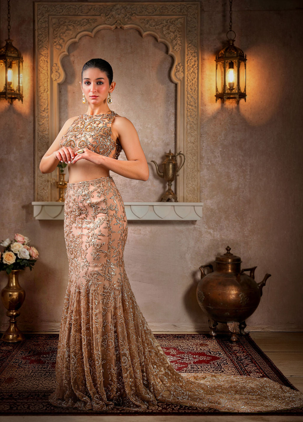 Golden Siren Lehenga
