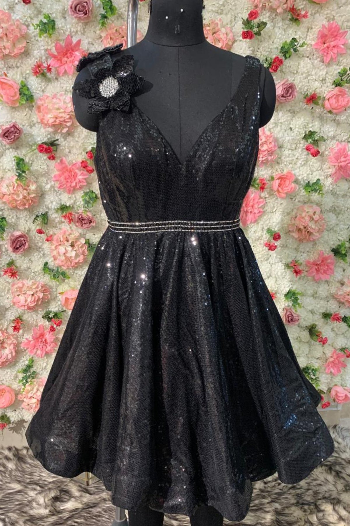 Stardust Sequin Flare dress