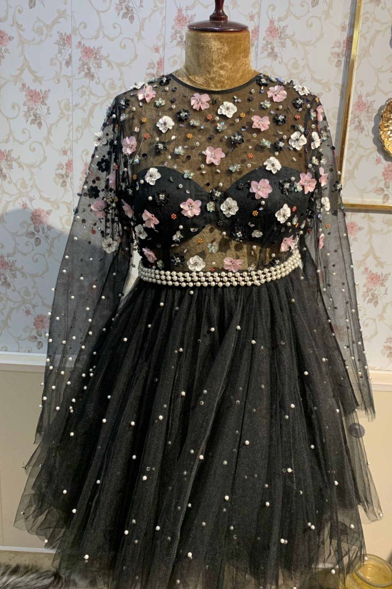 Pearl Bloom Party Dress
