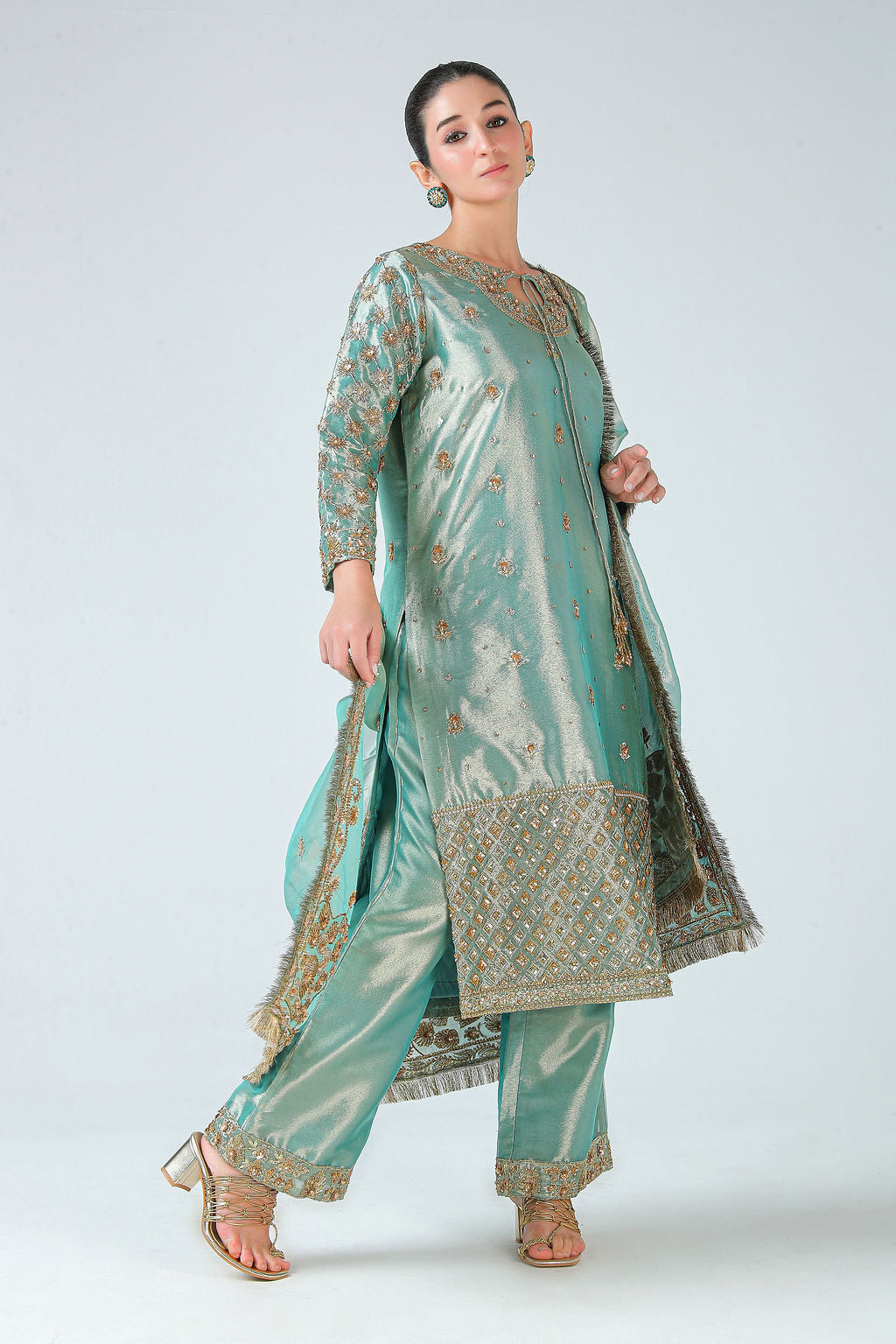 Aafreen Mint Suit Set