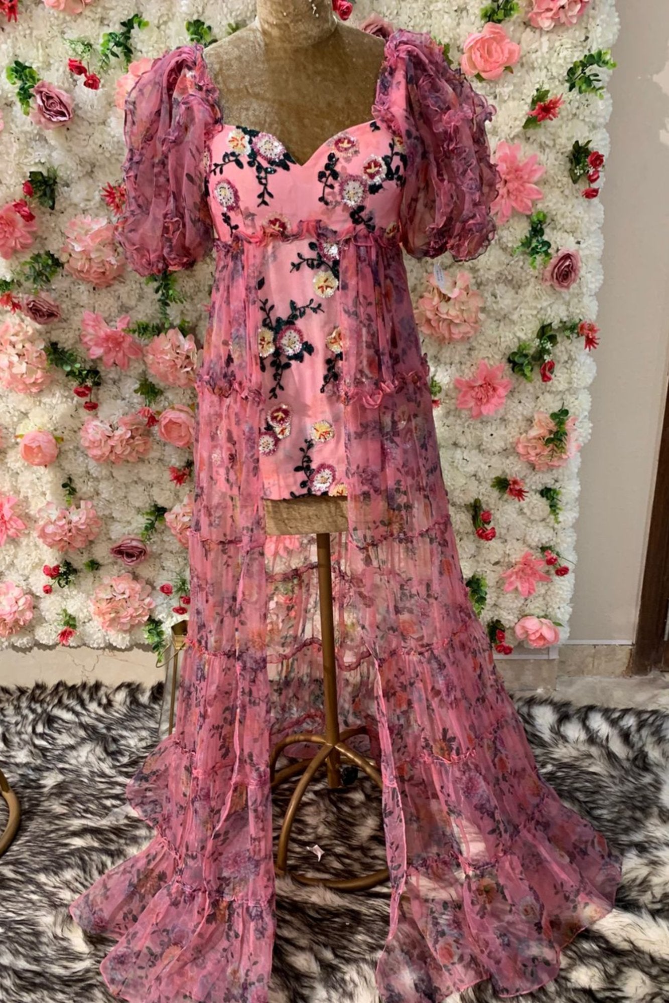 Blush pink Organza dress