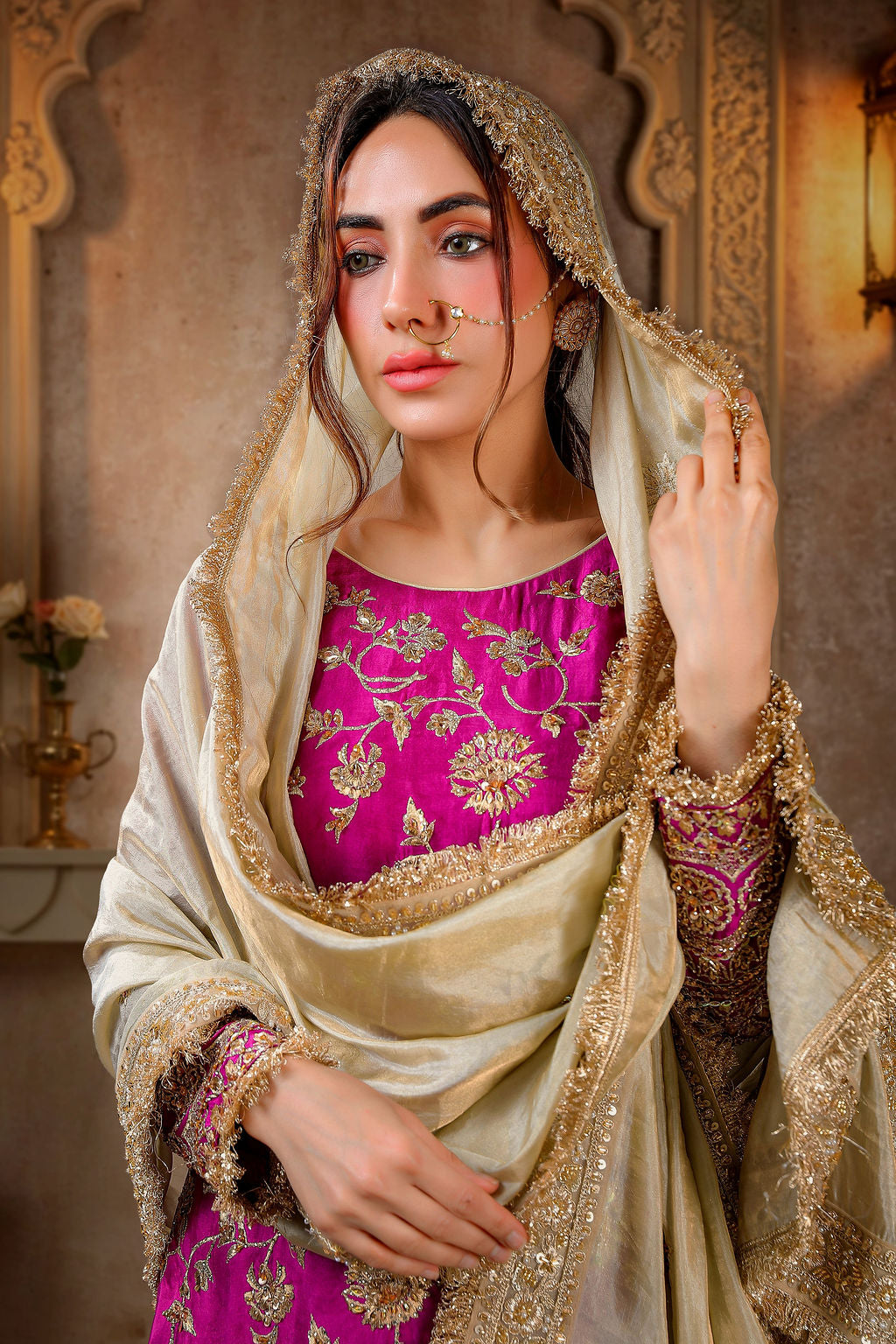 Short Kurti with Sharara and Dupatta II
