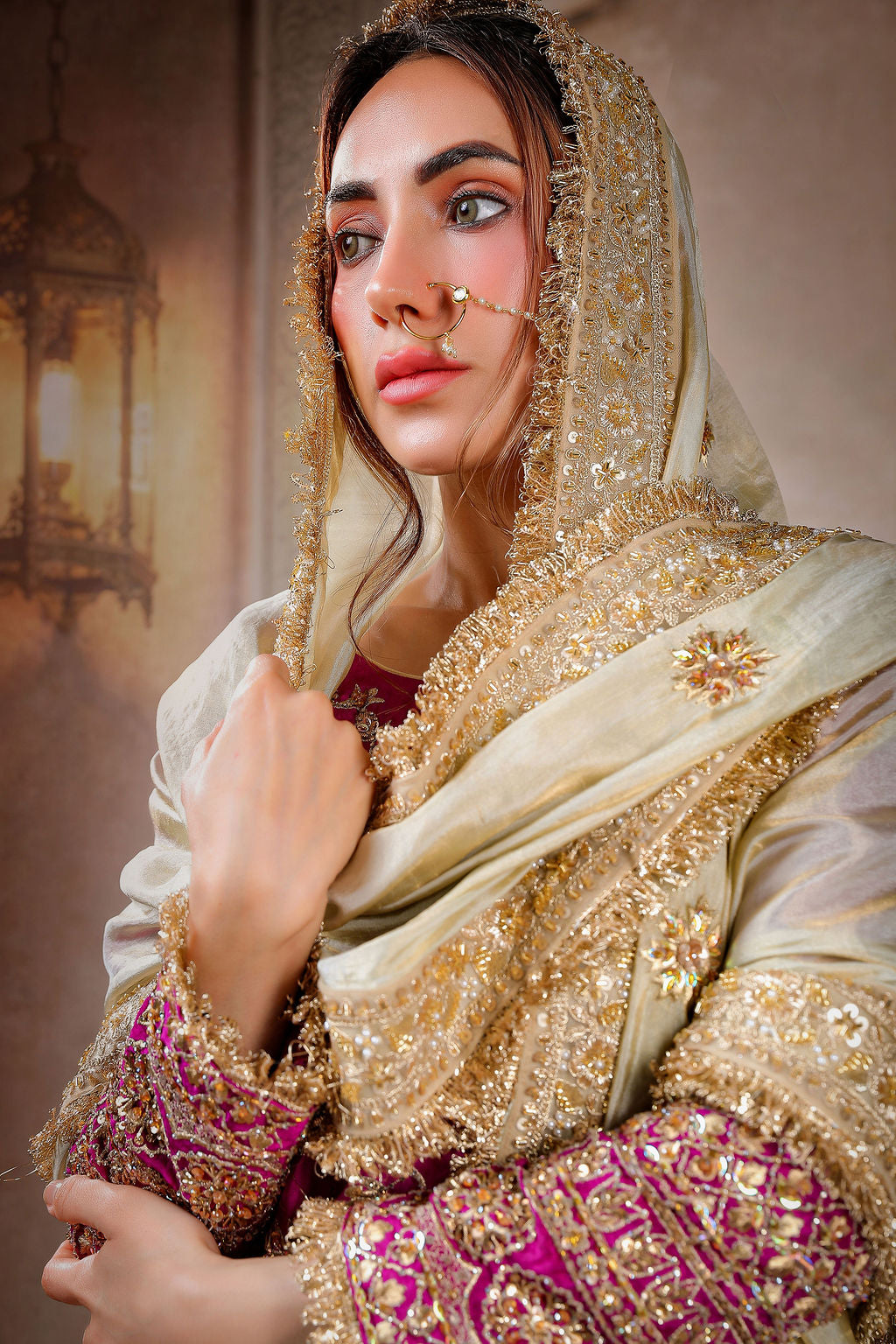 Short Kurti with Sharara and Dupatta II