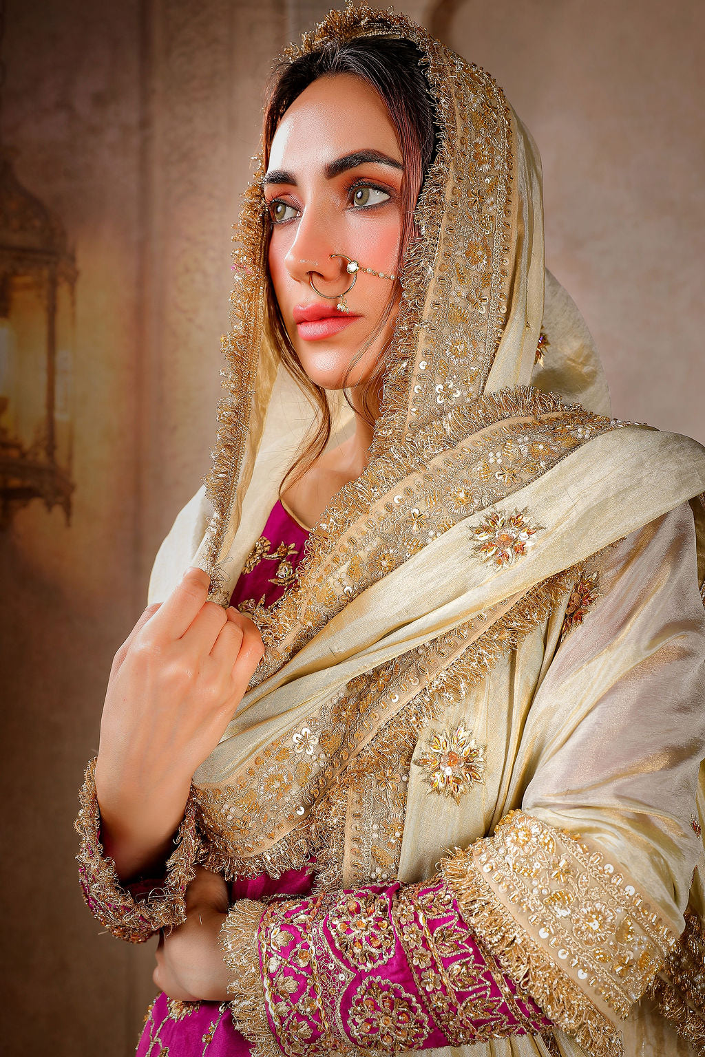 Short Kurti with Sharara and Dupatta II