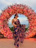 Chiffon Draped Saree worn by Guneet Virdi